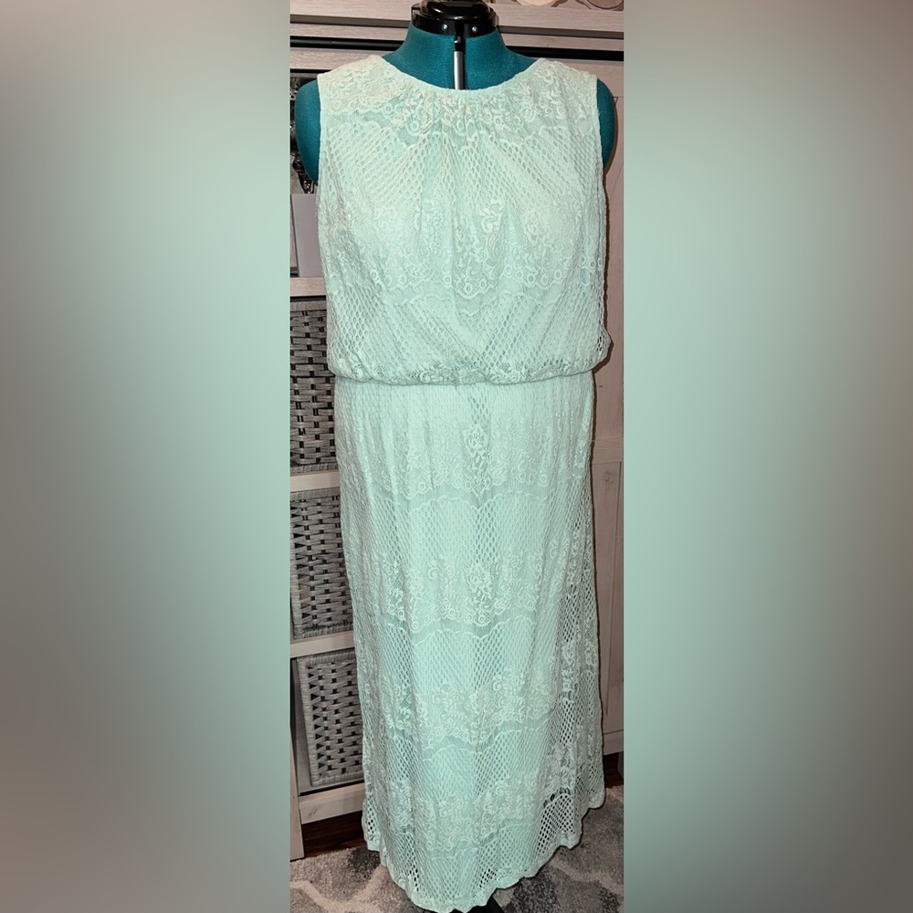 Item# 206. DRESSBARN Lace Maxi Dress, 20